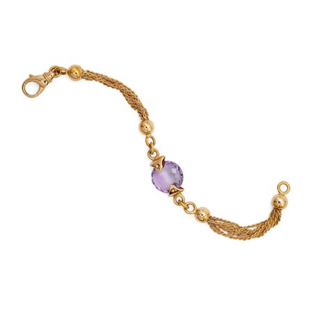 Bracciale in oro e  ametista