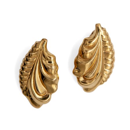 Orecchini in oro giallo a lobo