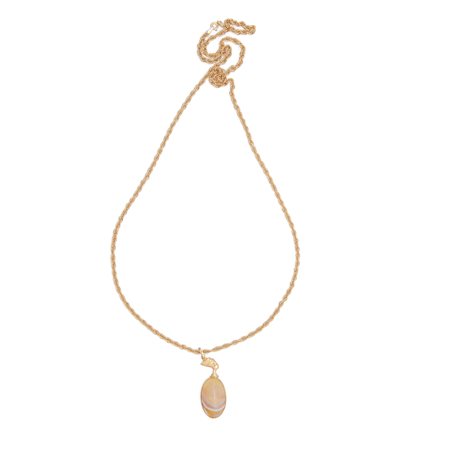 Collana in oro con pendente in agata