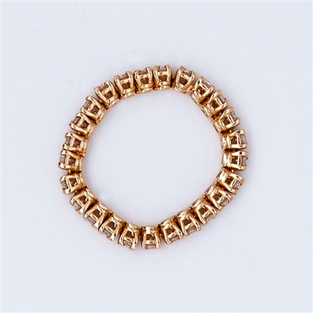 Anello a riviera eternelle in oro e brillanti