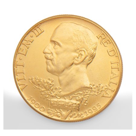 Moneta Savoia, riproduzione delle 100 lire in oro giallo