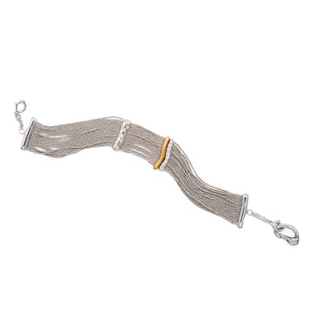 Bracciale a fili in oro e brillanti