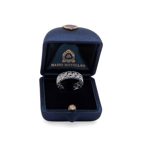 Mario Buccellati, riviera in oro bianco e brillanti