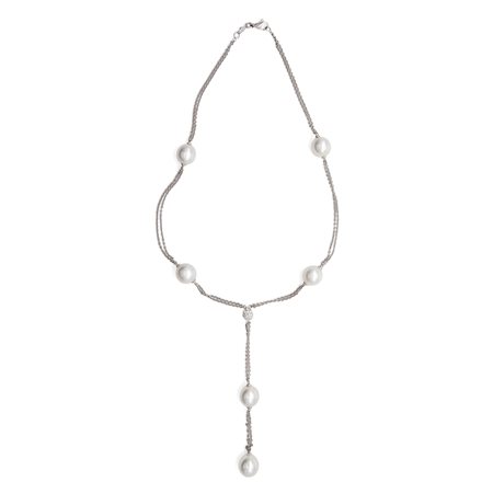 Collana in oro con brillanti e perle South Sea