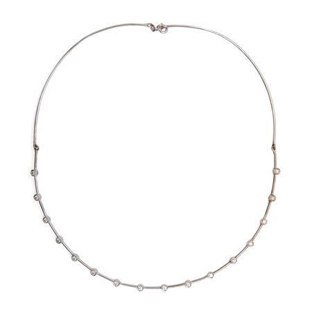 Girocollo semirigido oro e brillanti