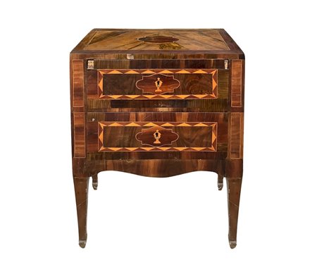 Comodino Luigi XVI in legno di palissandro , XVIII Secolo