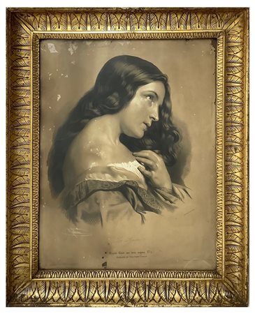 Cornice in legno dorato a foglia, Sicily, Empire 1810