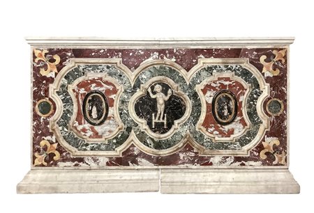 Paliotto in marmi policromi commessi , 19° Secolo