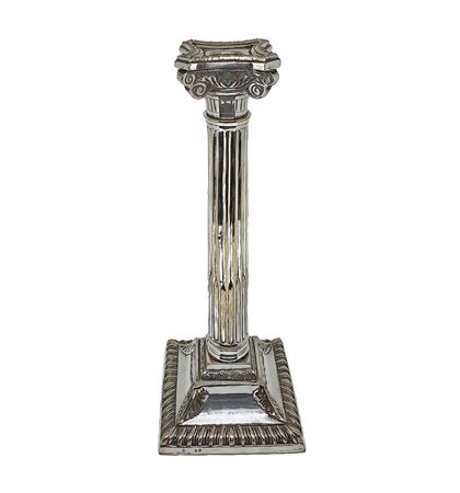 DALIANA - Elegante candeliere in sheffield stile impero ad una fiamma 