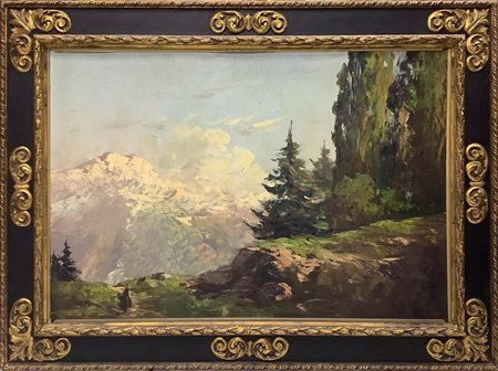 Paesaggio montano, Painter of °e 19°, 20° Secolo.