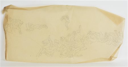 Edoardo Rubino SENZA TITOLO schizzo su carta, cm 16x30 L'opera presenta...