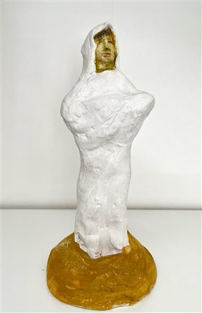 Claudio Parigi 2020 gesso e acrilico, h cm 19 sotto la base: firma e titolo...