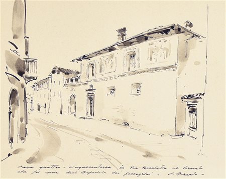 Epifanio Pozzato CASA QUATTRO-CINQUECENTESCA in via Rocchetta Vernato che fu...