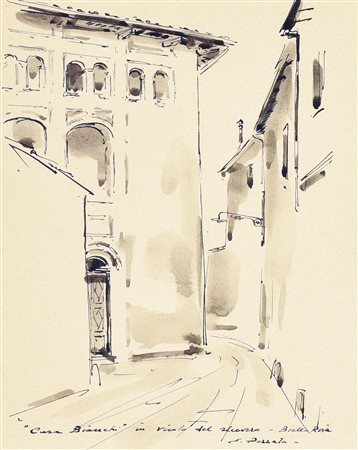 Epifanio Pozzato CASA BIANCHI IN VICOLO DEL RICOVERO - BIELLA RIVA china...