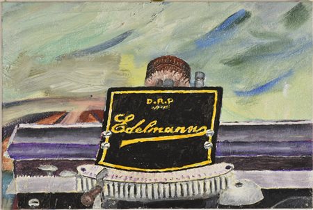 Ugo Armaroli EDELMANN GERMANIA 1897 olio su tela applicata su tavola, cm...