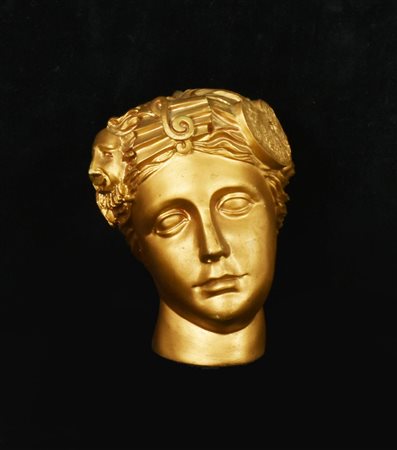 Scuola del XX secolo ALLEGORIA DELLA MUSICA, DEL TEATRO E DELL'ARTE statua in...