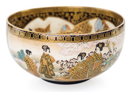 Bowl in ceramica di Satsuma, Giappone