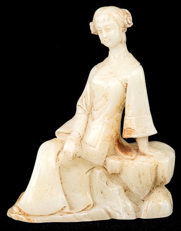 Geisha in giada bianca, Cina, XIX secolo