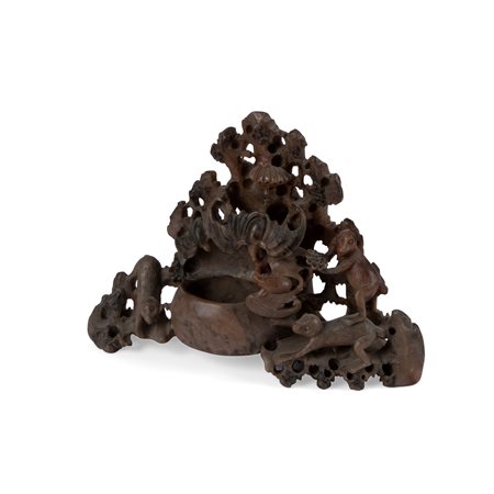 Vaschetta in pietra dura, Cina, XX secolo