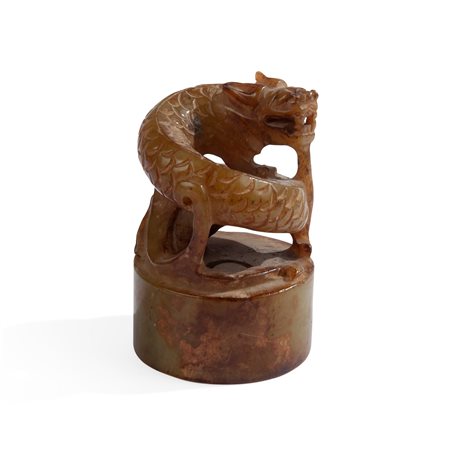 Sigillo in nefrite, Cina, XX secolo