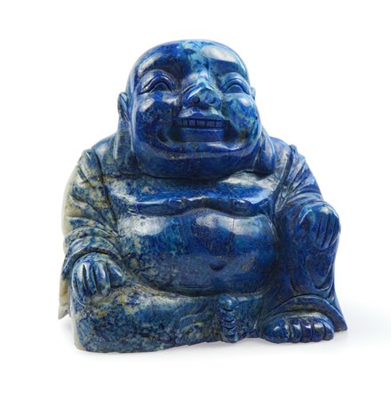 Budai in pietra dura blu