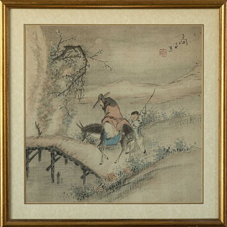 Paesaggio con viandante e fanciullo