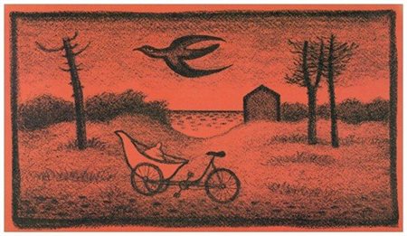 GIUSEPPE VIVIANI Agnano Pisano 1898 – Pisa 1965 Uccello nero 1964 Litografia...