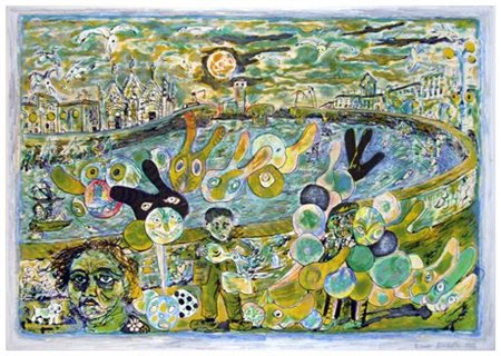 RENZO BUSSOTTI Firenze 1925 – Senza titolo 1966 T.m. su cartone 49,2 x 70....