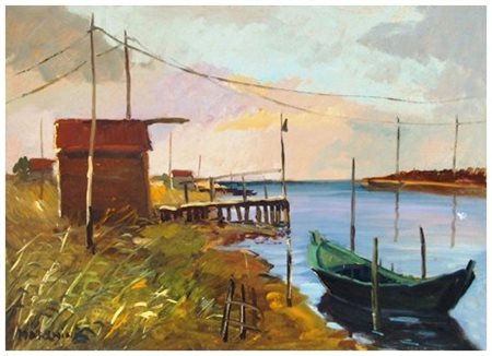 PAOLO ALBERTO MARCHINI Torino 1929 – 1977 Senza titolo Olio su faesite 35 x...