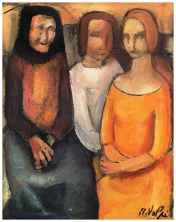 ALESSANDRO VOLPI Pisa 1909 – Pisa 1978 Senza titolo Olio su tela 41,5 x 34....