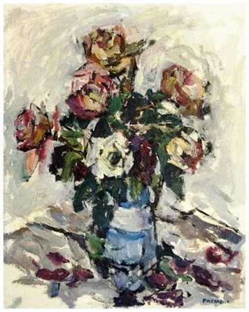 SALVATORE PIZZARELLO Sarajevo 1906 – Pisa 1969 Senza titolo Olio su tela 51 x...