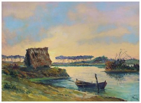 MILLUS (Mauro Illusi) Livorno 1925 – Livorno 1992 Senza titolo Olio su tavola...