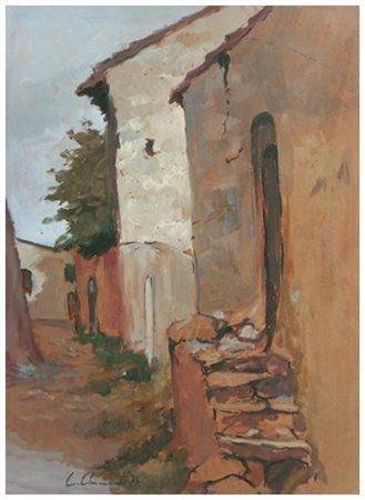 GIULIO CHIMENTI Altopascio 1919 – Cecina 1995 Senza titolo 1975 Olio su...