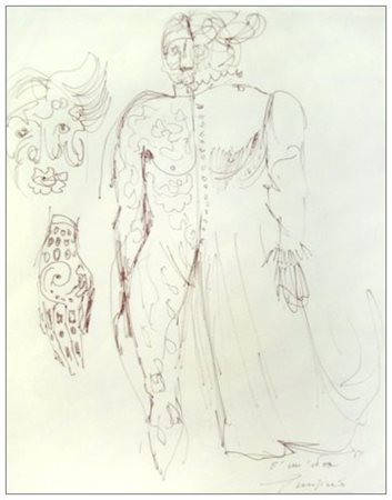 DOMENICO PURIFICATO Fondi 1915 – Roma 1984 E' un idea Pennarello su carta...