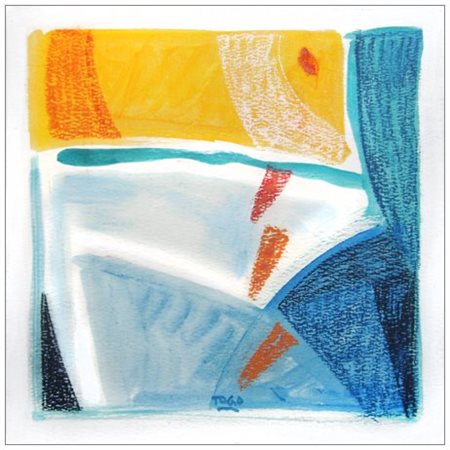 TOGO (Enzo Migneco) Milano 1937 Aurora 2010 Acrilico e pastelli su cartoncino...