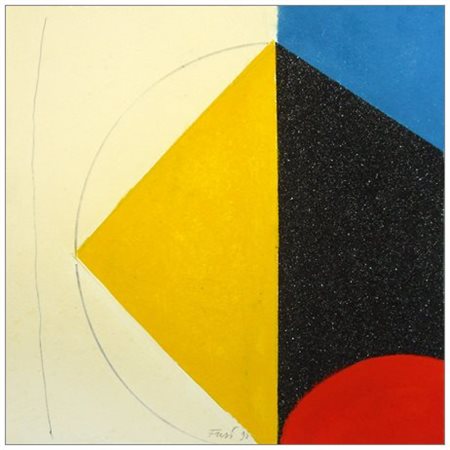 WALTER FUSI Udine 1924 – Colle Val d'Elsa 2013 Senza titolo 1990 Olio, sabbia...