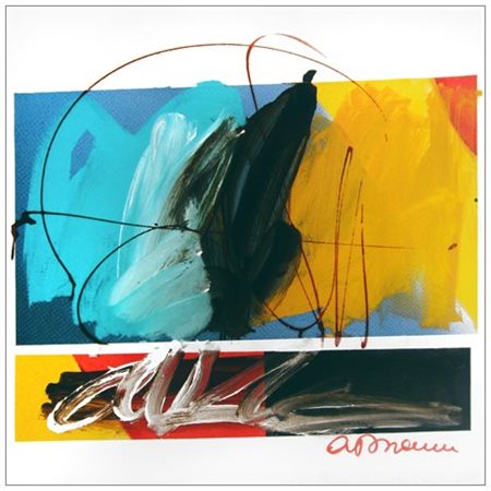 ANTONIO DEL DONNO Benevento 1927 Senza titolo Olio e collage su tela 70 x 70....