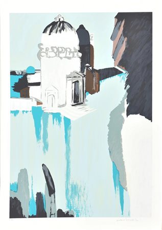 Remo Brindisi VENEZIA serigrafia su carta, cm 70x50; es. P.A. firma