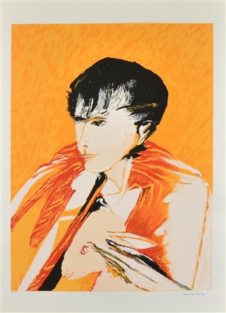 Remo Brindisi PASTORALE serigrafia su carta, cm 70x50; es. P.A. firma