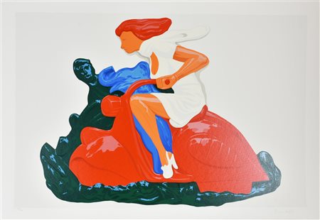 Plumcake SENZA TITOLO serigrafia su carta, cm 70x100; es. 177/200 firma...