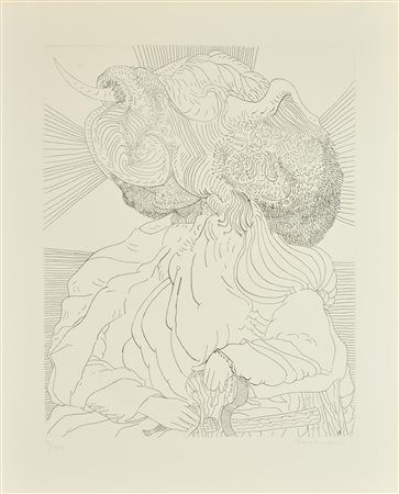 Arturo Carmassi LAMIA acquaforte su carta, battuta cm 45x35,5 su foglio...