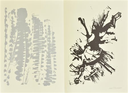 Umberto Mastroianni NEW YORK 9 litografia su carta, cm 48,5x33; es. IX/X firma