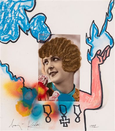 ENRICO BAJ - MARK KOSTABI, Impronta, 1992