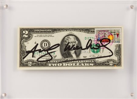 ANDY  WARHOL, 2 dollars, 1976