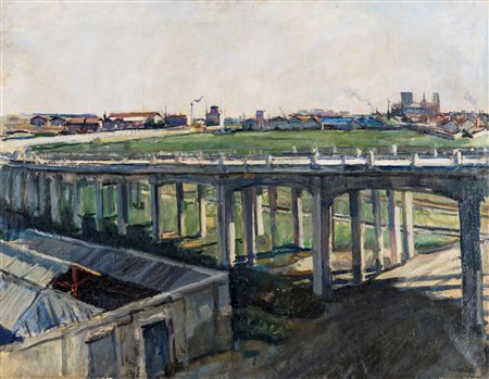 NENO MORI, Cavalcavia di Mestre, 1932