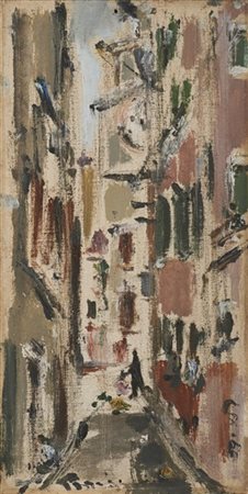 Filippo De Pisis "S. Bastian" 1945
olio su cartone telato
cm 30x15
Firmato in ba