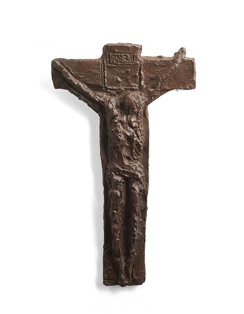 Vittorio Tavernari "Crocifisso" 
bronzo
cm 41,5x24,5x3,5

Provenienza
Collezione