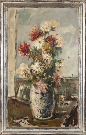 Filippo De Pisis "Vaso di fiori" 1941
olio su tela
cm 80,4x48,7
Firmato e datato