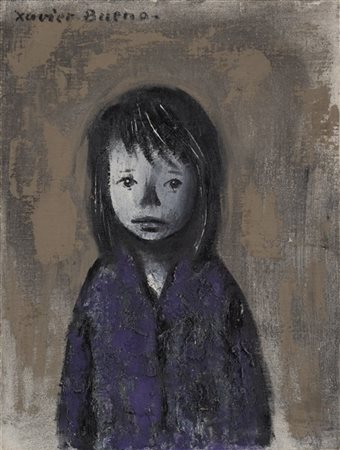 Xavier Bueno "Bambina" 1960
olio su cartone telato
cm 39,5x30
Firmato in alto a