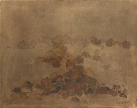 Zoran Music "Paesaggio roccioso" 1980
olio su tela
cm 73x92
Firmato e datato 80